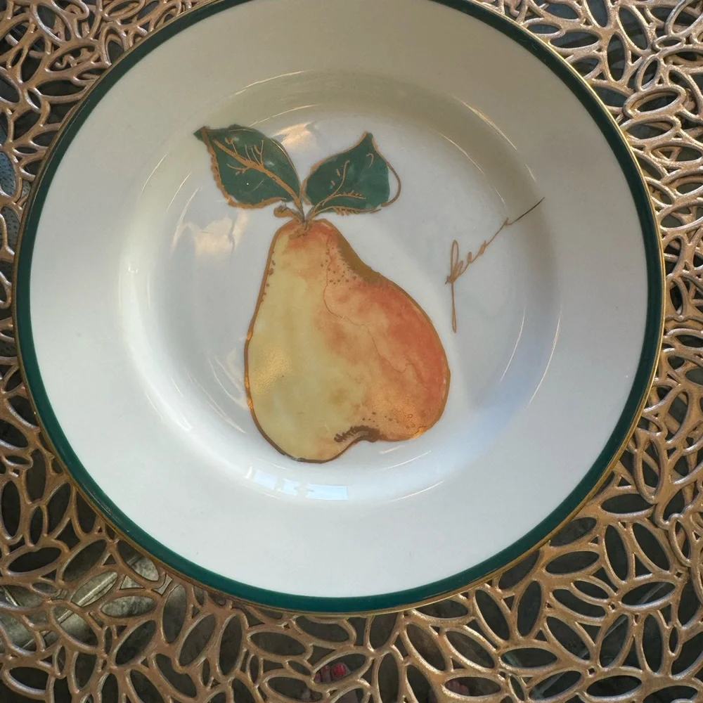 Crate & Barrel | Set Hand Painted Lunch/Dessert Plates -Each Plate Different!